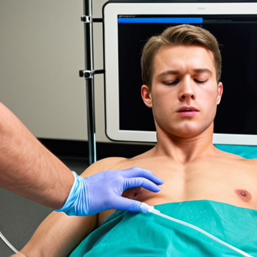 Home 12 A highly detailed and realistic image of a focused medical student in a modern, well-equipped simulation lab, diligently practicing a complex clinical procedure like inserting an IV line on an advanced, lifelike mannequin. The scene emphasizes hands-on mastery, muscle memory development, and the integration of digital learning tools or screens in the background, showcasing contemporary medical education. The student's expression conveys deep concentration and dedication, reflecting a commitment to practical excellence.