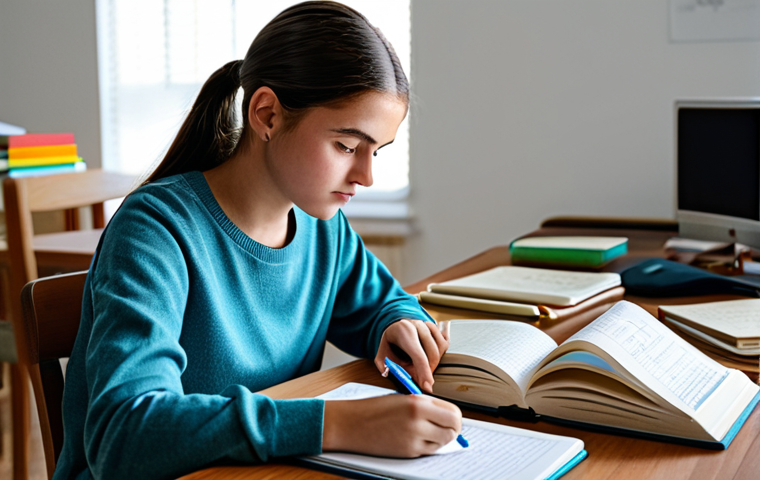 **

"A student studying diligently at a desk covered with books and notes, fully clothed in modest attire, highlighting key concepts with a marker. Bright, focused lighting, comfortable study environment, safe for work, perfect anatomy, natural proportions, family-friendly learning atmosphere, appropriate content."

**