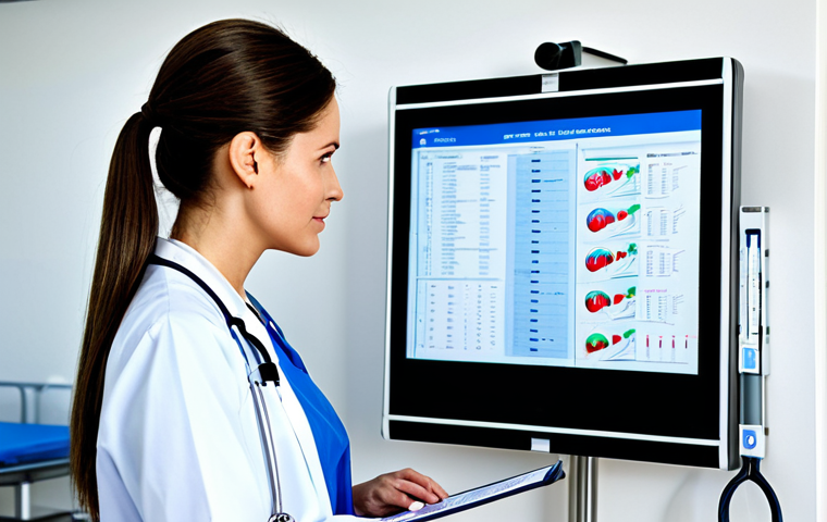 건강관리사 실무 중 빈번한 실수와 교훈 - Healthcare Professional**

"A female doctor in a clean, modern hospital setting, fully clothed in pr...