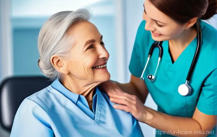 건강관리사 실무 인터뷰 사례 - **Prompt 1: Empathetic Patient Interaction and Skillful Tool Usage**
    "A compassionate female nur...