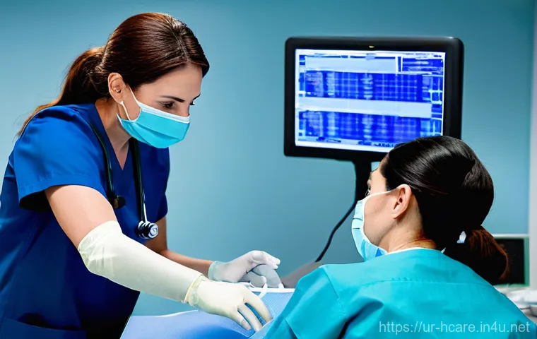 건강관리사 실무 인터뷰 사례 - **Prompt 1: Empathetic Patient Interaction and Skillful Tool Usage**
    "A compassionate female nur...